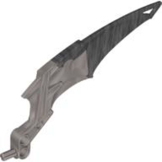Bionicle Wing Makuta Marbled Flat Silver Pattern