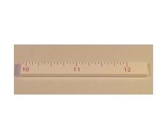 Tile 1 x 8 with Ruler INCH 10 - 12 Pattern