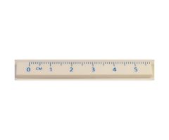 Tile 1 x 8 with Ruler CM 0 - 5 Pattern