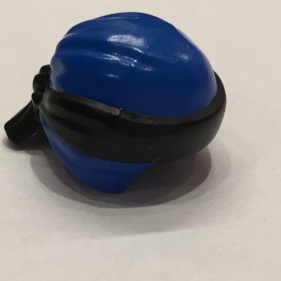 Minifigure, Headgear Ninjago Wrap Type 3 with Black Bandana and Knot Pattern