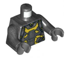 Torso Ant-Man Silver Armor and Yellow Honeycomb Pattern / Pearl Dark Gray Arms / Dark Bluish Gray Hands