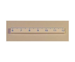 Tile 1 x 8 with Ruler CM 6 - 12 Pattern