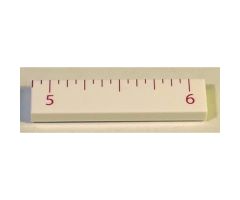 Tile 1 x 4 with Ruler INCH 5 - 6 Pattern