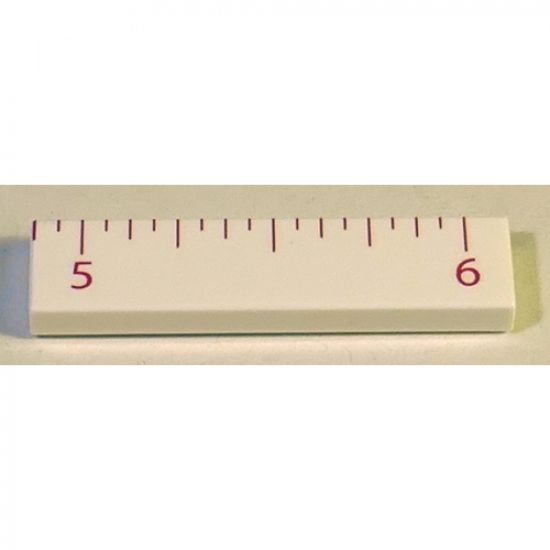 Tile 1 x 4 with Ruler INCH 5 - 6 Pattern