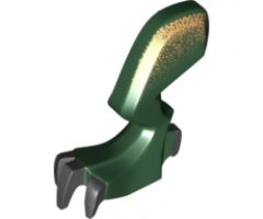 Animal, Body Part Dragon Leg (Fantasy Era) Left with Black Claws and Metallic Gold Hip Pattern
