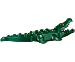 Alligator / Crocodile with 20 Teeth with Yellow Eyes Pattern with Blue Technic, Pin 1/2