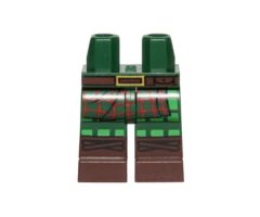 Hips and Legs with Tartan Kilt, Dark Brown Belt and Boots Pattern