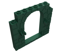 Door, Frame 1 x 8 x 6 with Stone Pattern and Clips