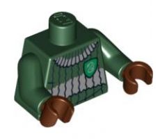 Torso Harry Potter Quidditch Slytherin Ribbed Pattern / Dark Green Arms / Reddish Brown Hands