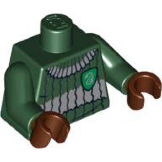 Torso Harry Potter Quidditch Slytherin Ribbed Pattern / Dark Green Arms / Reddish Brown Hands