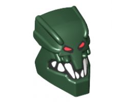 Minifigure, Head, Modified Bionicle Piraka Zaktan with Eyes and Teeth Pattern