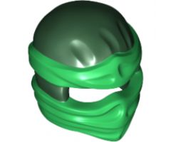 Minifigure, Headgear Ninjago Wrap Type 2 with Green Wraps and Knot Pattern