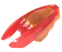 Minifigure, Weapon Ninjago Time Blade with Trans-Red Claws and Blades Pattern