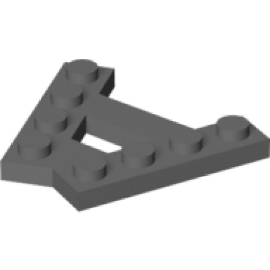Wedge, Plate A-Shape with 2 Rows of 4 Studs