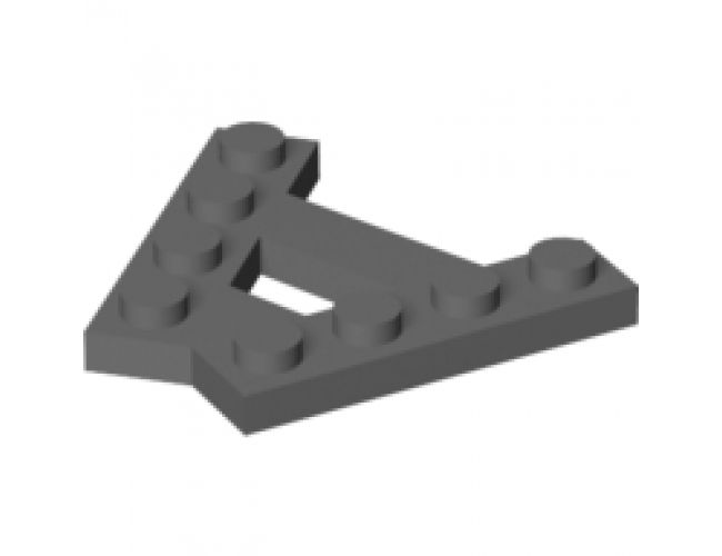 Wedge, Plate A-Shape with 2 Rows of 4 Studs
