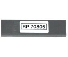 Tile 1 x 4 with 'RP 70805' Pattern (Sticker) - Set 70805