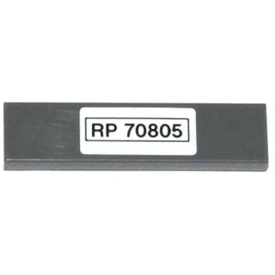 Tile 1 x 4 with 'RP 70805' Pattern (Sticker) - Set 70805