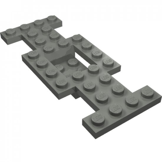 Vehicle, Base 4 x 10 x 2/3 with 2 x 2 Recessed Center with Smooth Underside, No Center Hole