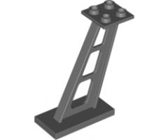 Support 2 x 4 x 5 Stanchion Inclined, 5mm Wide Posts