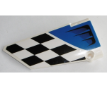Technic, Panel Fairing #17 Large Smooth, Side A with Air Intake and Checkered Black and White Pattern (Sticker) - Set 42045