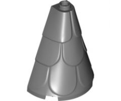 Roof Tower 2 x 4 x 4 Half Cone Shaped with Roof Tiles