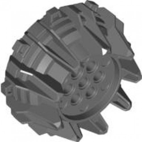 Wheel Hard Plastic with Small Cleats and Flanges