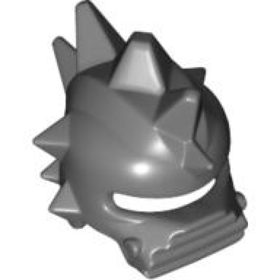 Minifigure, Headgear Helmet Spiked with Flat Chin Protector