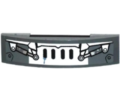 Slope, Curved 4 x 1 Double with Grille and 2 Hydraulic Cylinders Pattern (Sticker) - Set 70223