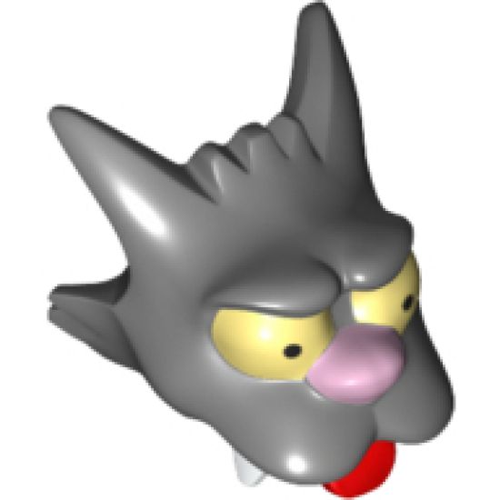 Minifigure, Head, Modified Simpsons Scratchy Pattern