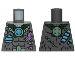 Torso Feathers, Scars and Blue Chi Pattern