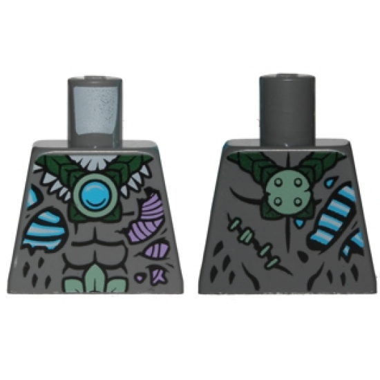 Torso Feathers, Scars and Blue Chi Pattern