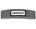 Slope, Curved 4 x 1 Double with 'JM60047' Pattern (Sticker) - Set 60047