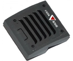 Slope, Curved 2 x 2 with Vents, White Alien Characters and Red Triangle Pattern (Sticker) - Set 70142