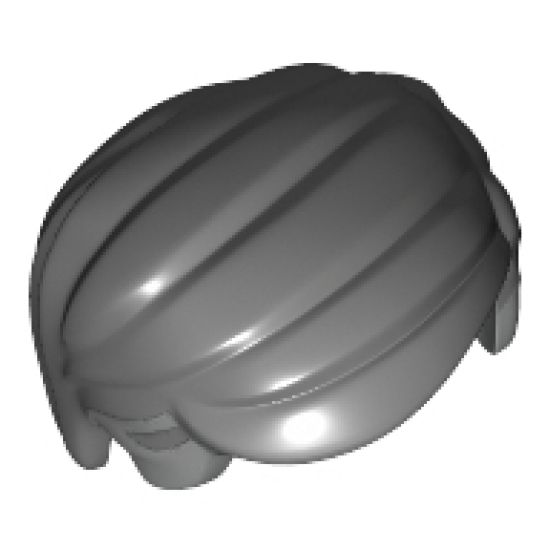 Minifigure, Hair Short Combed Sideways Part Left Thick with Light Bluish Gray Temples Pattern