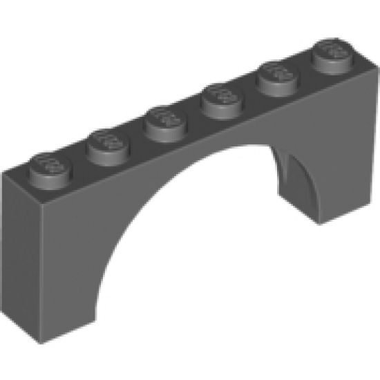 Arch 1 x 6 x 2 - Medium Thick Top without Reinforced Underside