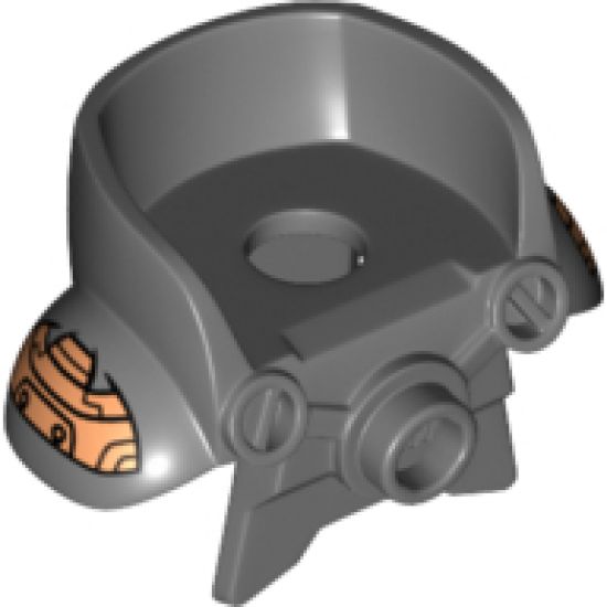Minifigure, Body Wear Armor Space with Shoulder Protection with Copper Shoulder Plates Pattern