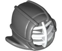 Minifigure, Headgear Helmet Ninjago Kendo with White Grille Mask Pattern