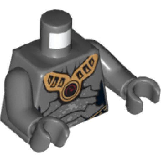 Torso SW Geonosian Zombie Pattern / Dark Bluish Gray Arms / Dark Bluish Gray Hands