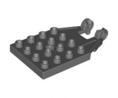 Duplo, Plate 4 x 4 with 16 Studs and Hinge