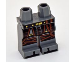 Hips and Legs with Black and Gold Belt, Robe, Knee Straps and Black Zoris Pattern