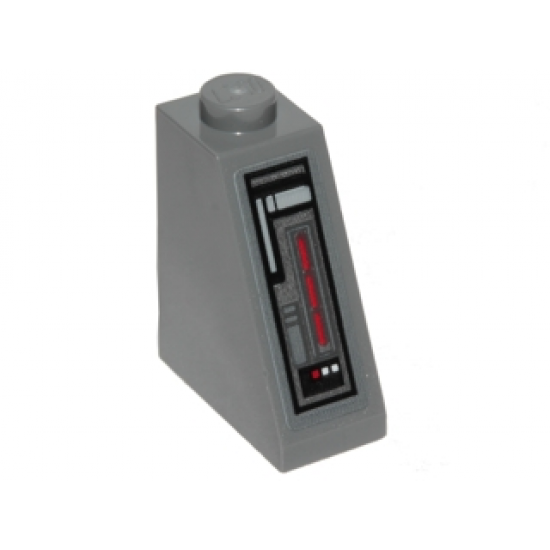 Slope 65 2 x 1 x 2 with SW Control Panel on Front Pattern (Sticker) - Set 75171