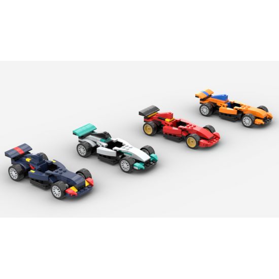 Small F1 Cars (McLaren, Ferrari, Mercedes, Red Bull)