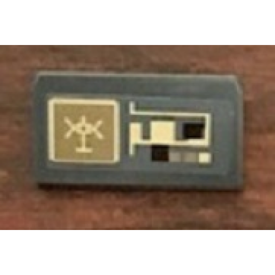 Slope 30 1 x 2 x 2/3 with SW Starhopper Control Panel Pattern (Sticker) - Set 75024