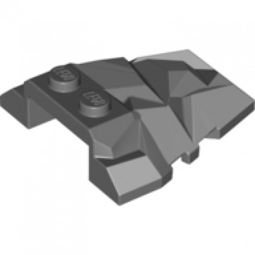 Wedge 4 x 4 Fractured Polygon Top with Light Bluish Gray Facets Pattern