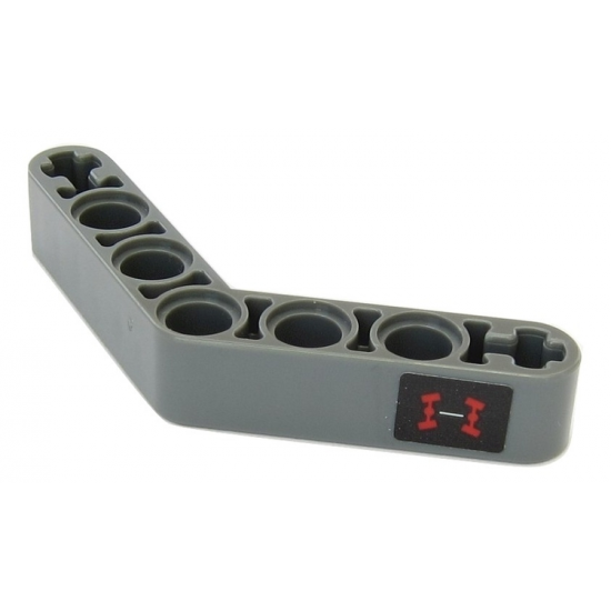 Technic, Liftarm 1 x 7 Bent (4 - 4) Thick with Four Wheel Steering Symbol Pattern (Sticker) - Set 42054
