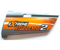 Technic, Panel Fairing #20 Large Long, Small Hole, Side A with 'EXTREME OFFROADER 2' Pattern (Sticker) - Set 8297