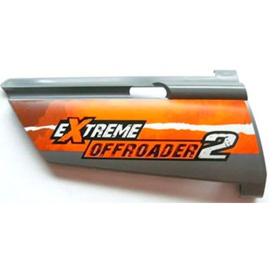 Technic, Panel Fairing #21 Large Long, Small Hole, Side B with 'EXTREME OFFROADER 2' Pattern (Sticker) - Set 8297