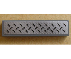 Tile 1 x 4 with Tread Plate Pattern (Sticker) - Set 8134