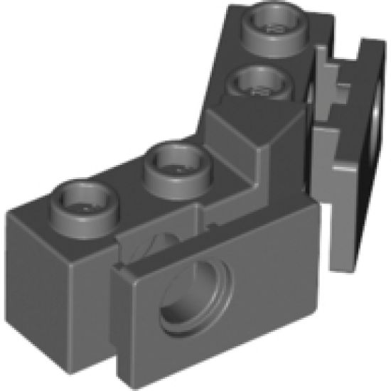 Technic, Brick 1 x 2 - 1 x 2 Angled with Bumper Holder, Open Front