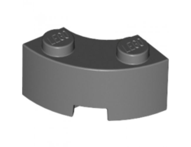 Brick, Round Corner 2 x 2 Macaroni with Stud Notch and Reinforced Underside